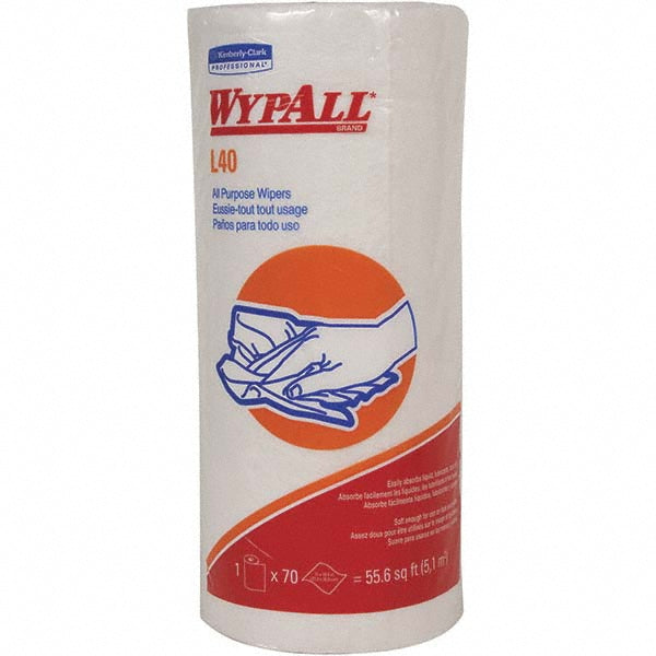 WypAll 05027 PowerClean L40 Extra Absorbent Towels, Small Roll, Limited Use Towels, White