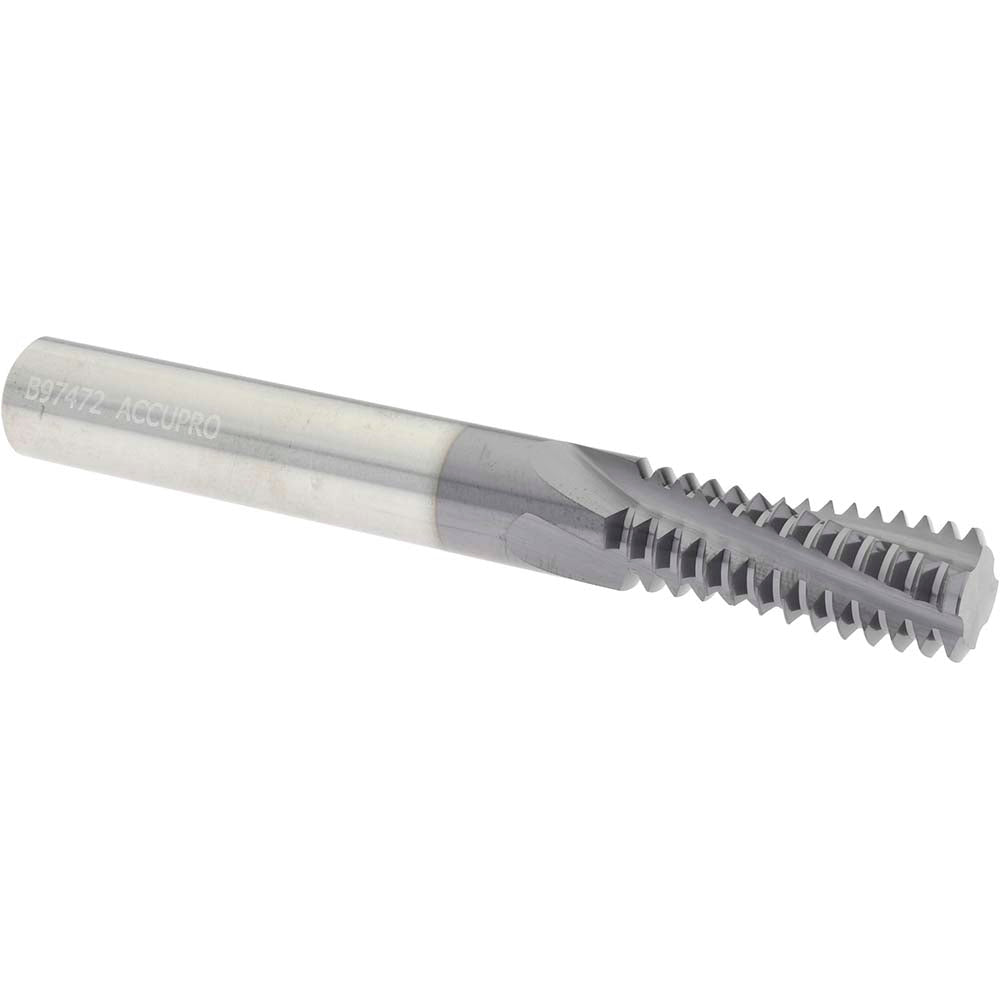Accupro 930-75010 Helical Flute Thread Mill 3/4-10, Internal, 4 Flute, 0.5000" Shank Dia, Solid Carbide