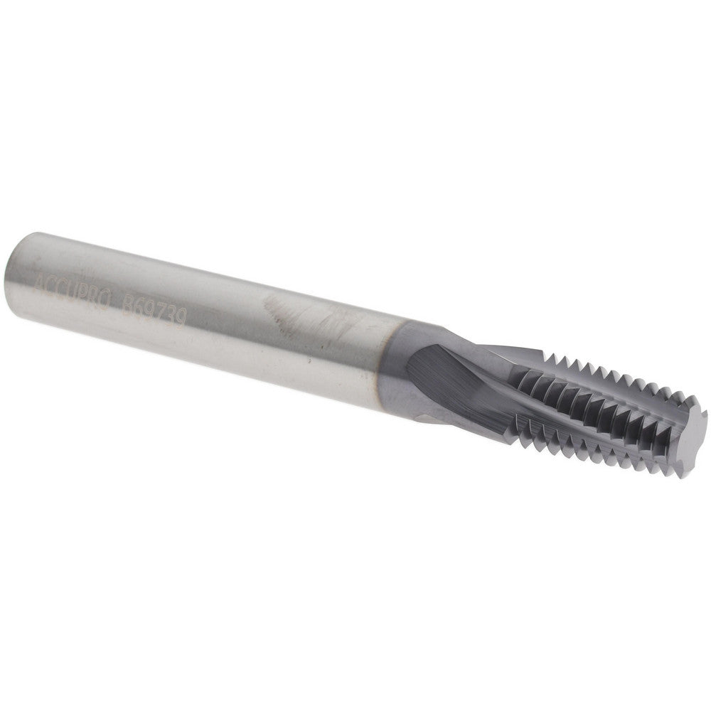 Accupro 936-50014 Helical Flute Thread Mill 1/23/4, Internal, 4 Flute, 0.5000" Shank Dia, Solid Carbide