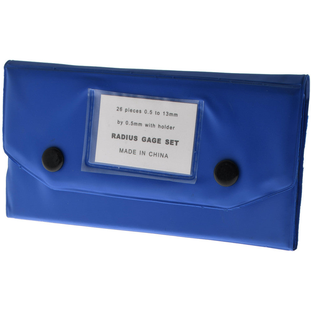 Value Collection 615-4226 Radius Gage Set Steel, 0.5 to 13 mm Radius, 0.5 mm Graduation, 26 pc