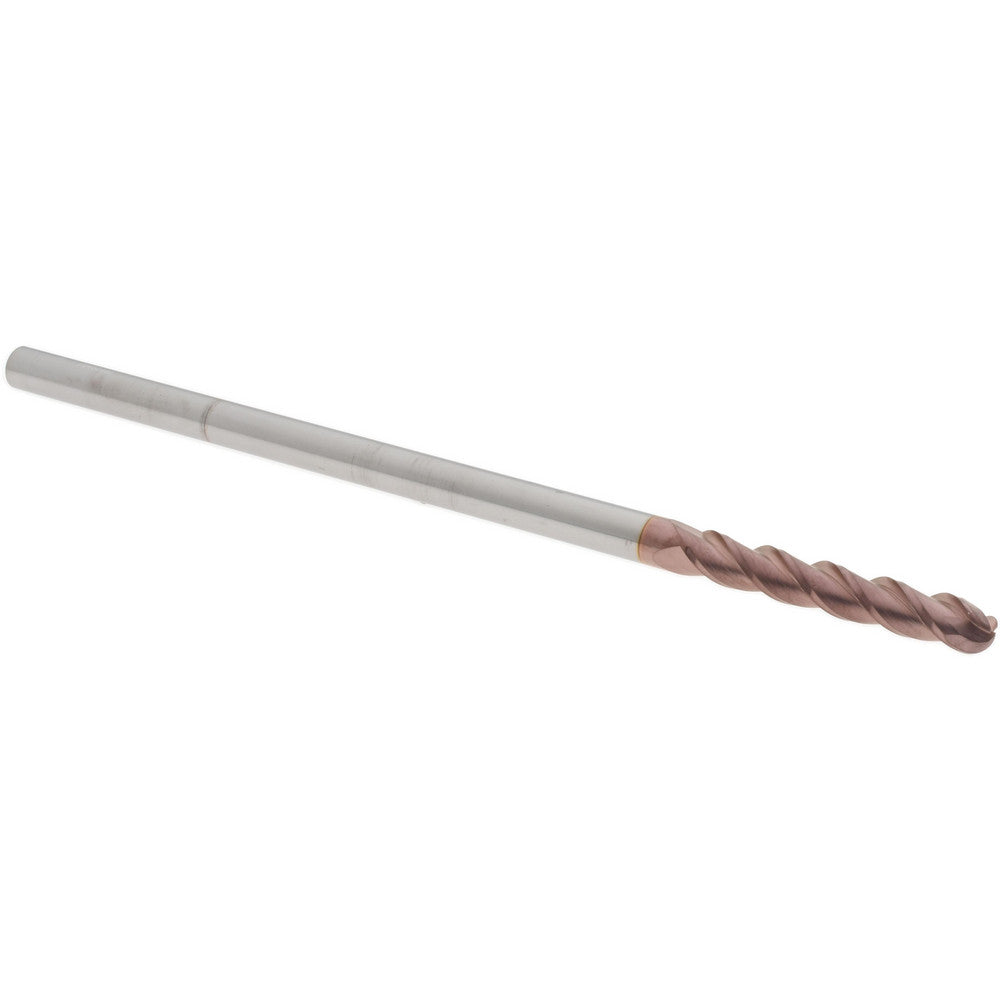 Accupro 76488493 Ball End Mill 0.25" Dia, 1.5" LOC, 3 Flute, Solid Carbide