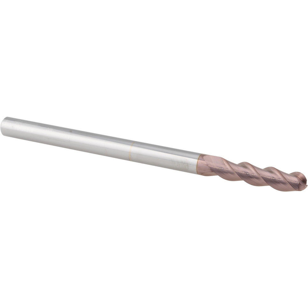 Accupro 76488519 Ball End Mill 3/8" Dia, 1-1/2" LOC, 3 Flute, Solid Carbide