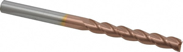 Accupro 76488584 Square End Mill 7/16'' Dia, 3'' LOC, 7/16'' Shank Dia, 6'' OAL, 3 Flutes, Solid Carbide