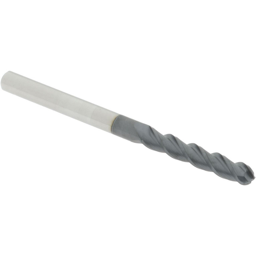 Accupro 76489012 Ball End Mill 0.1875" Dia, 1" LOC, 3 Flute, Solid Carbide