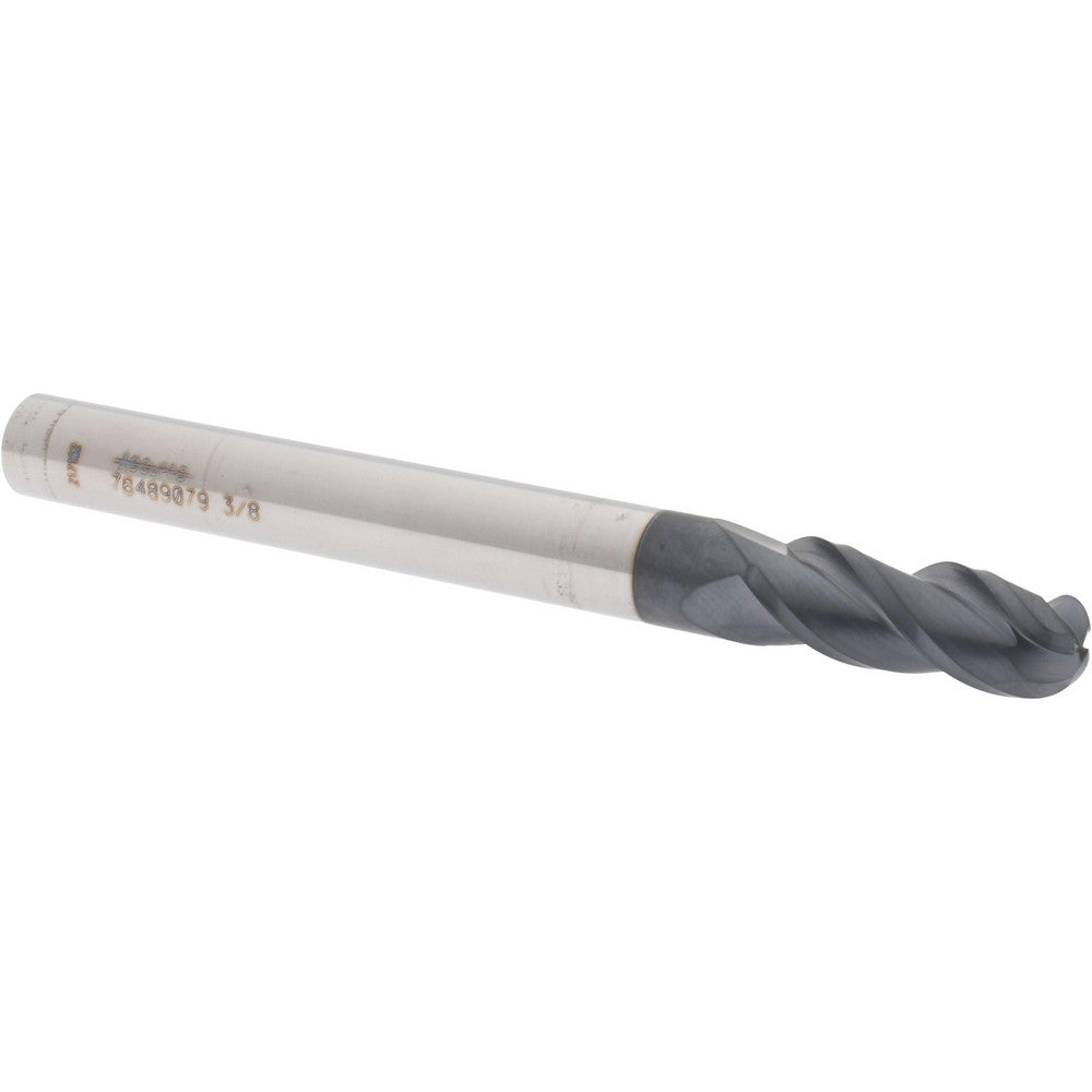 Accupro 76489079 Ball End Mill 0.375" Dia, 1" LOC, 3 Flute, Solid Carbide