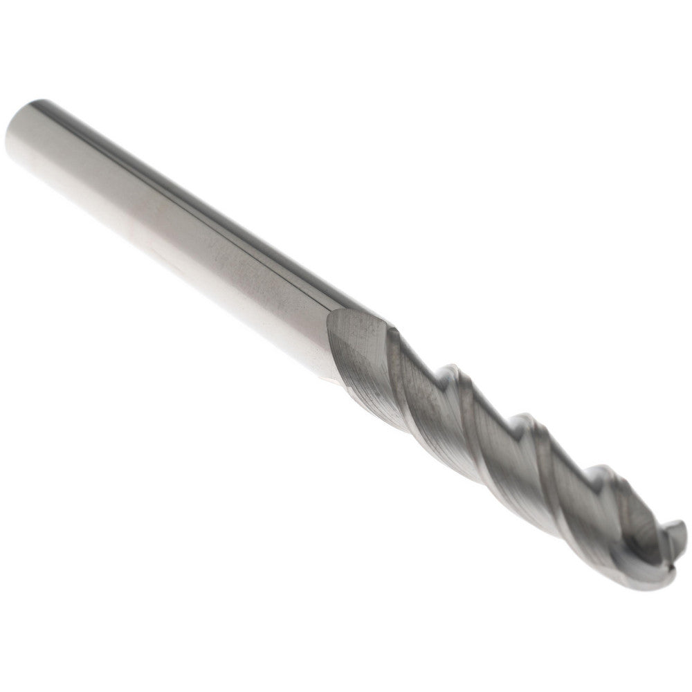 Accupro 76489228 Ball End Mill 0.25" Dia, 1.125" LOC, 3 Flute, Solid Carbide
