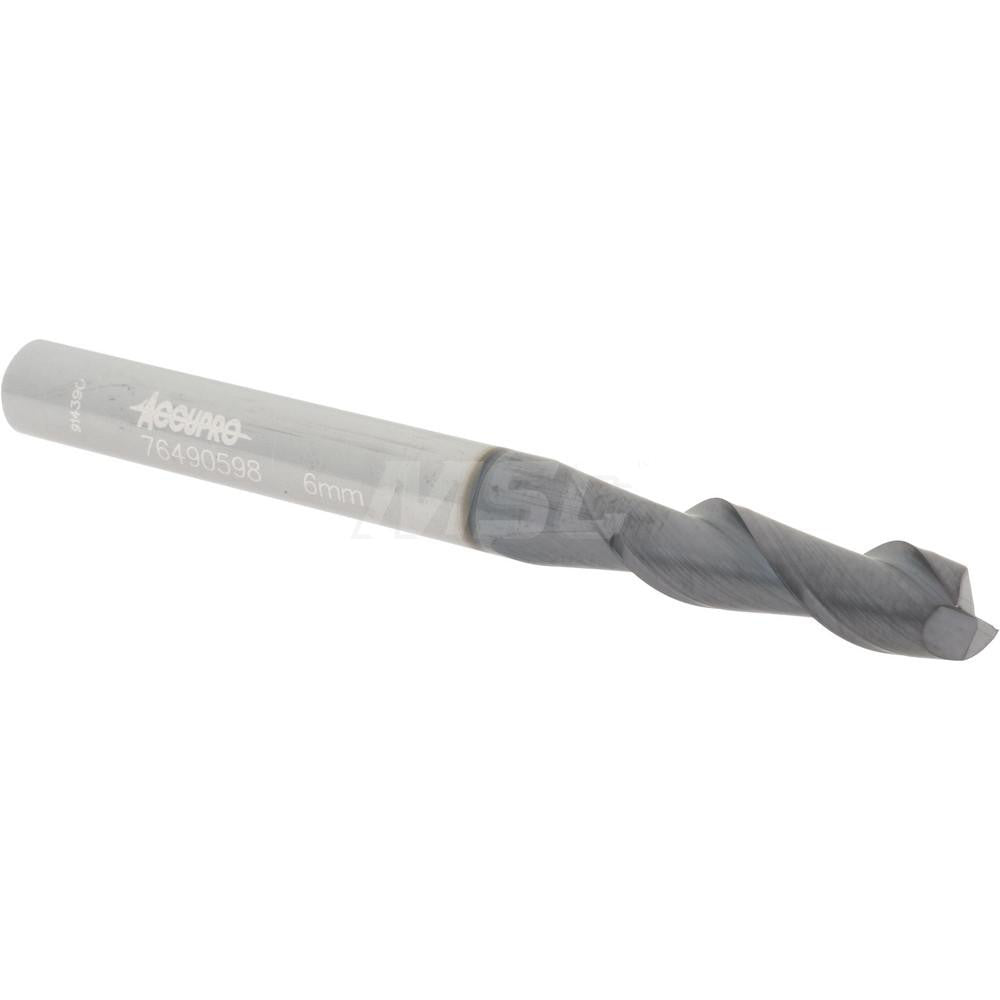 Accupro 76490598 Square End Mill 0.2362'' Dia, 0.748'' LOC, 2 Flutes, Solid Carbide