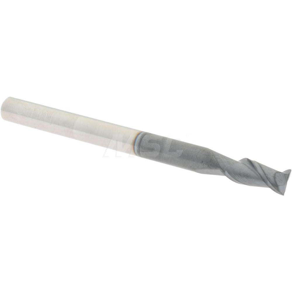 Accupro 76490754 Square End Mill 0.1181'' Dia, 0.2362'' LOC, 2 Flutes, Solid Carbide