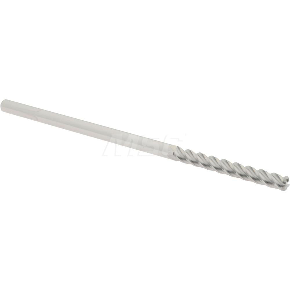 Accupro 76491802 Corner Radius End Mill 1/8" Dia, 1" LOC, 0.03" Radius, 4 Flutes, Solid Carbide