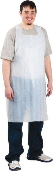Safety Zone MDP-46-2 Bib Apron 46" Length, 2 mil Thick, White