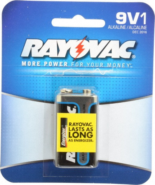 Rayovac A1604-1T Size 9V, Alkaline, 1 Pack, Standard Battery