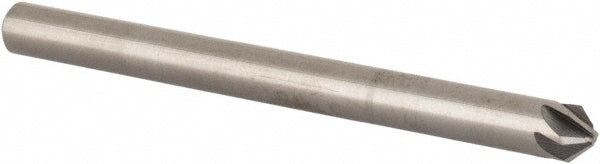 Kyocera SGS Precision Tools 74249 Countersink 1/8" Head Dia, 90.00 deg Included Angle, 6 Flute, Solid Carbide, Right Hand Cut