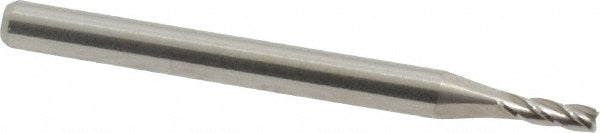 M.A. Ford 11107000 Square End Mill 0.0700" Dia, 0.2100" LOC, 4 Flute, Solid Carbide