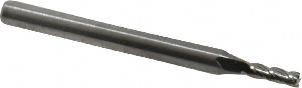 M.A. Ford 11107500 Square End Mill 0.0750" Dia, 0.2250" LOC, 4 Flute, Solid Carbide