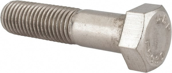 Value Collection 400518PS Hex Head Cap Screw 3/4-10, 3-1/4" Length Under Head, Grade 18-8 Stainless Steel, Bright/Uncoated Finish