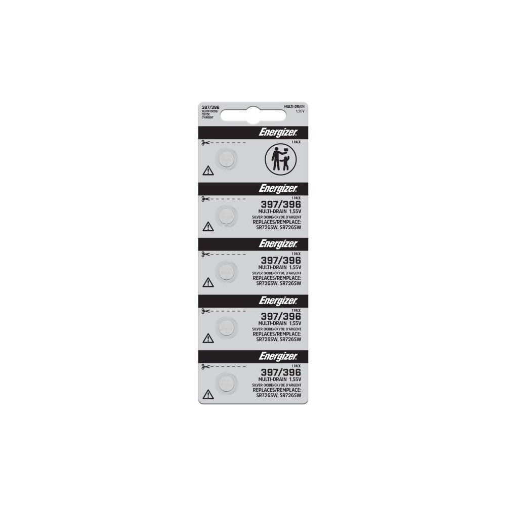 Energizer 397-396TZ Size 397/396, Silver Oxide, Button & Coin Cell Battery