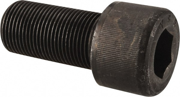 Value Collection 581830BR Hex Socket Cap Screw 1-14, 2" Length Under Head, Alloy Steel, Black Oxide Finish