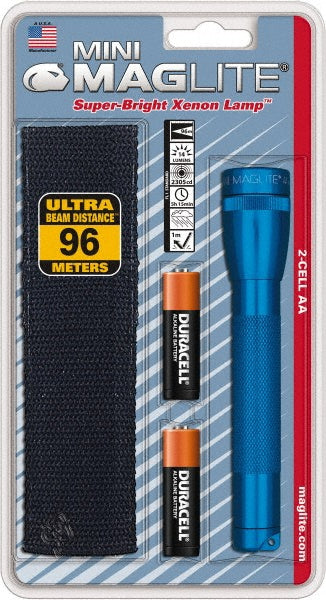 Mag-Lite M2A11H Handheld Flashlight Krypton, 59.11 hr Max Run Time, AA Battery
