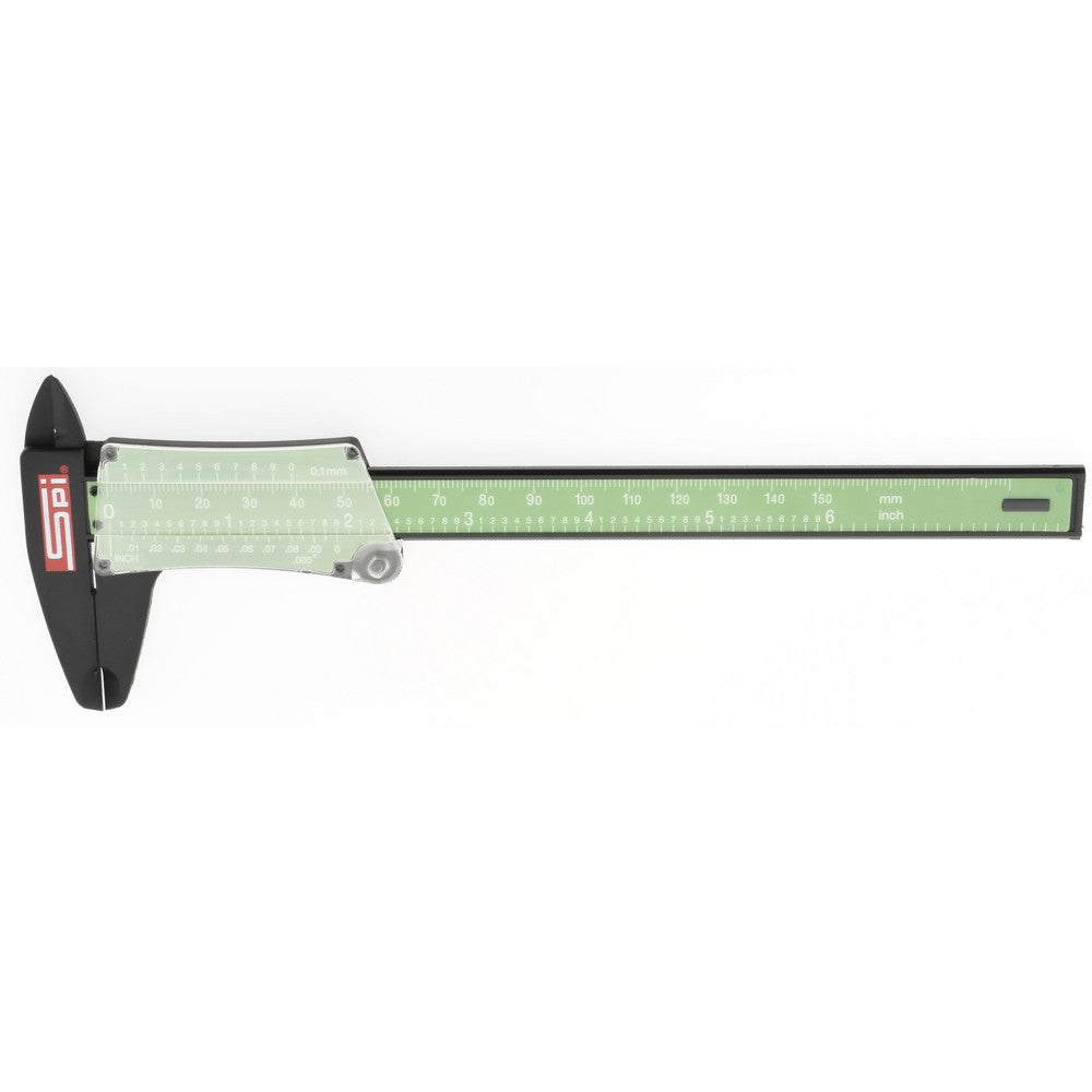 SPI 30-419-6 Vernier Caliper 0 to 6", 0.002" Accuracy, 0.005" Graduation, Super Polymid