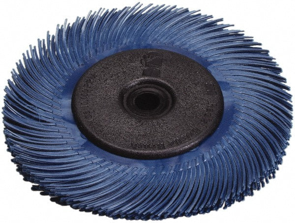 3M 7000021284 Radial Bristle Brush Plain Arbor Connection, 1" Arbor Hole