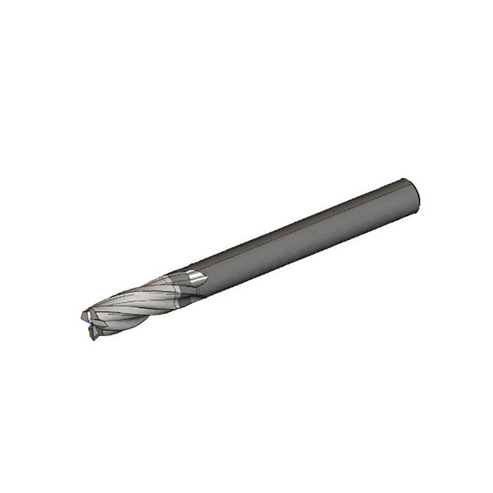 Iscar 5620903 Square End Mill 3/16" Dia, 1/2" LOC, 4 Flute, Solid Carbide