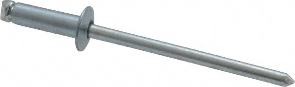 RivetKing SBS44/P500 Open End Blind Rivet Size 44, Dome Head, Steel Body, Steel Mandrel