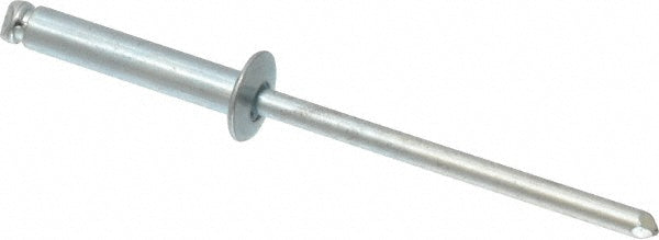 RivetKing SBS48/P500 Open End Blind Rivet Size 48, Dome Head, Steel Body, Steel Mandrel