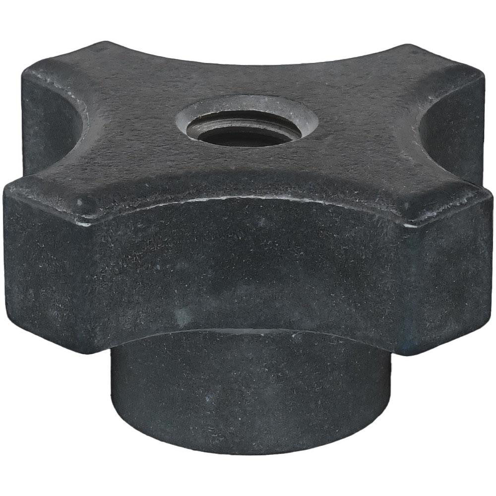 NORTHWESTERN TOOLS INC 17501 Lobed Knob 1-1/8" Head Dia, 4-Point, Steel, Plain