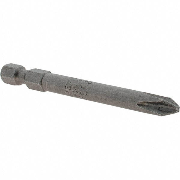 Apex 492-A-ACR2X Power Screwdriver Bit #2 Phillips, #2 Speciality Point Size, 1/4" Hex Drive