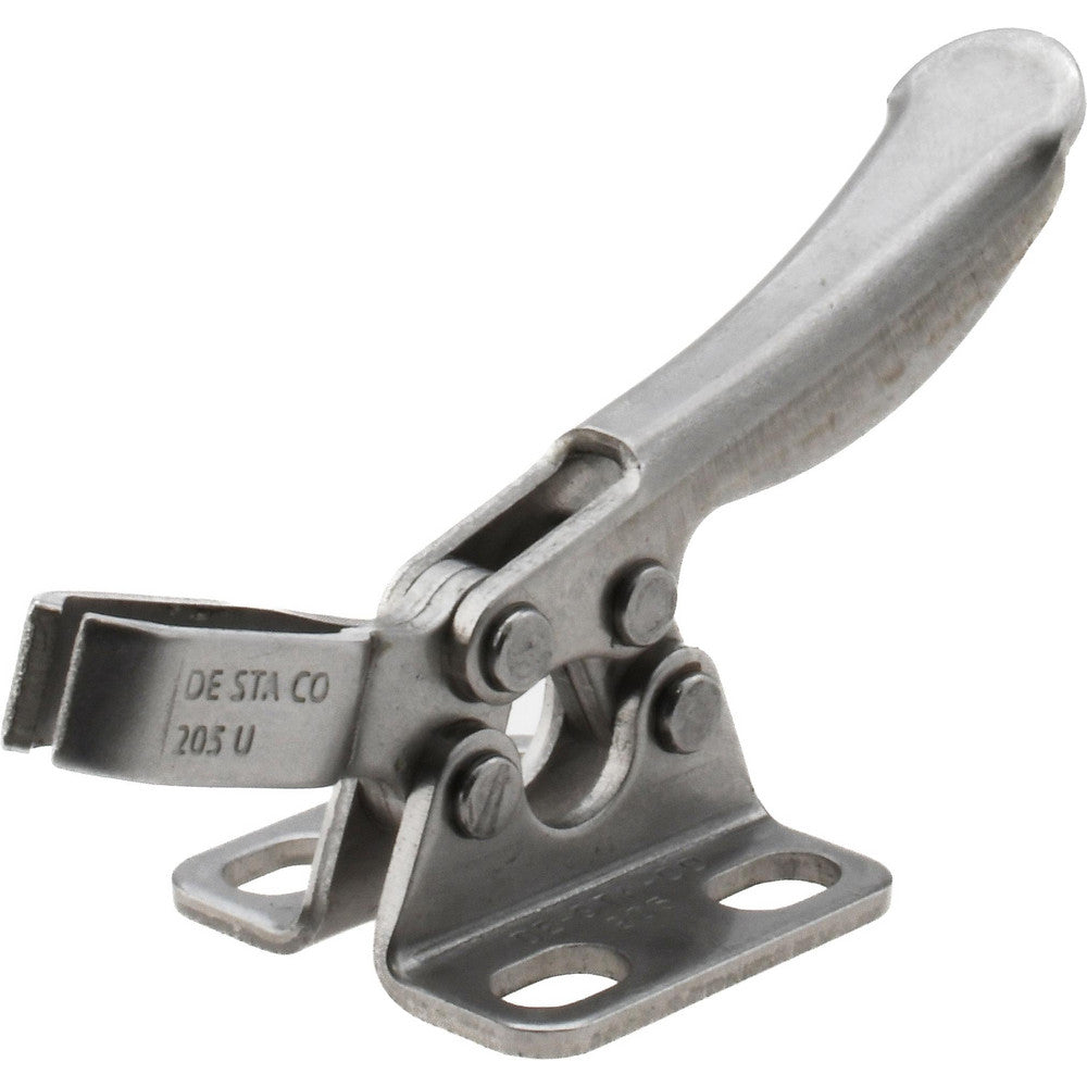 De-Sta-Co 205-USS Manual Hold-Down Toggle Clamp Horizontal, 75 lb Capacity, U-Bar, Flanged Base