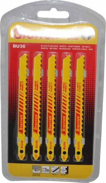 Starrett 68718 Jigsaw Blade Bi-Metal, 6 TPI, 0.05" Blade Thickness, 5/16" Blade Width