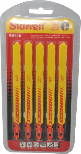 Starrett 68727 Jigsaw Blade Bi-Metal, 18 TPI, 0.04" Blade Thickness, 3/8" Blade Width