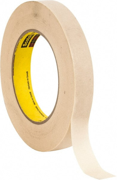 3M 7000143654 Masking Tape 18 mm Wide, 60 yd Long, 5.9 mil Thick, Tan