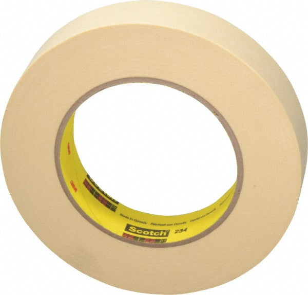 3M 7000048943 Masking Tape 1" Wide, 60 yd Long, 5.9 mil Thick, Tan