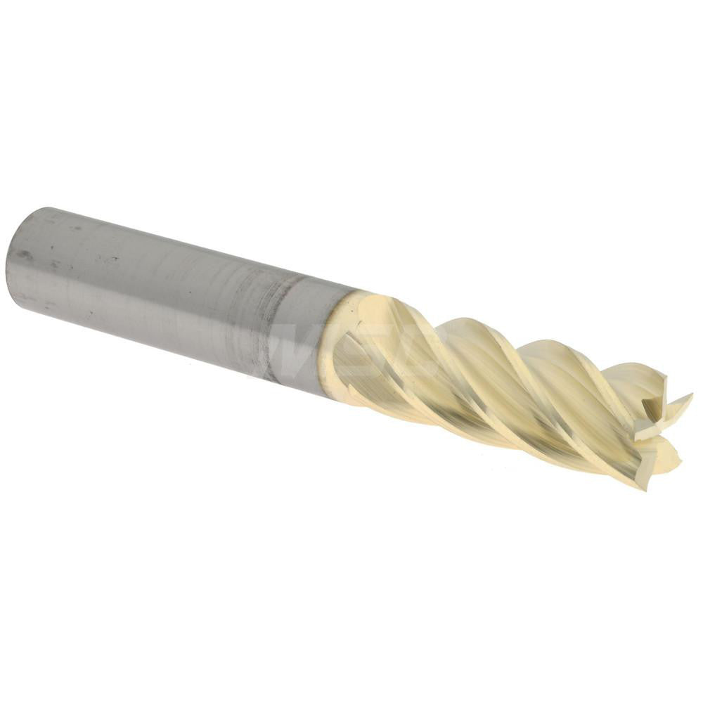 Accupro 316039 Square End Mill 3/8'' Dia, 1'' LOC, 3/8'' Shank Dia, 2-1/2'' OAL, 5 Flutes, Solid Carbide