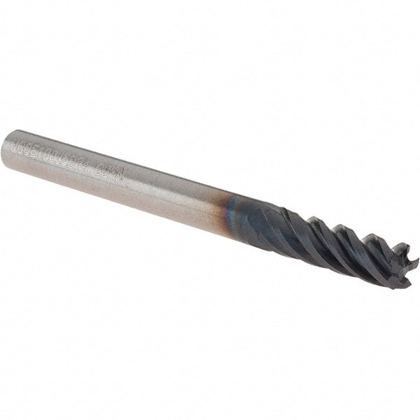 Kennametal 3580837 Corner Radius End Mill 3/16" Dia, 5/8" LOC, 0.0150" Radius, 5 Flute, Solid Carbide