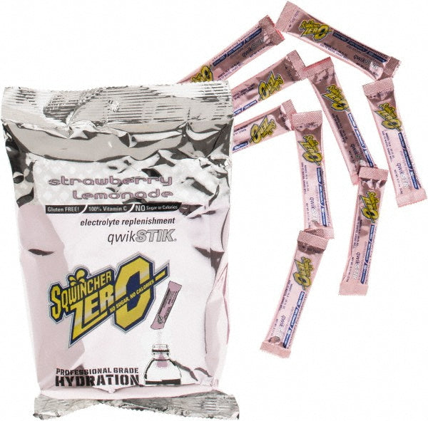 Sqwincher 159060099 Activity Drink 0.11 oz, Packet, Strawberry Lemonade, Powder, Yields 20 oz