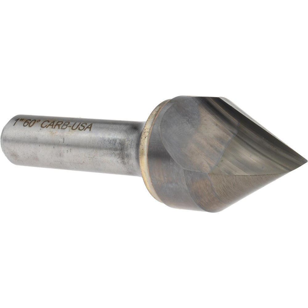 Hertel 331-010050 Countersink 1" Head Dia, 60.00 deg Included Angle, 1 Flute, Solid Carbide, Right Hand Cut