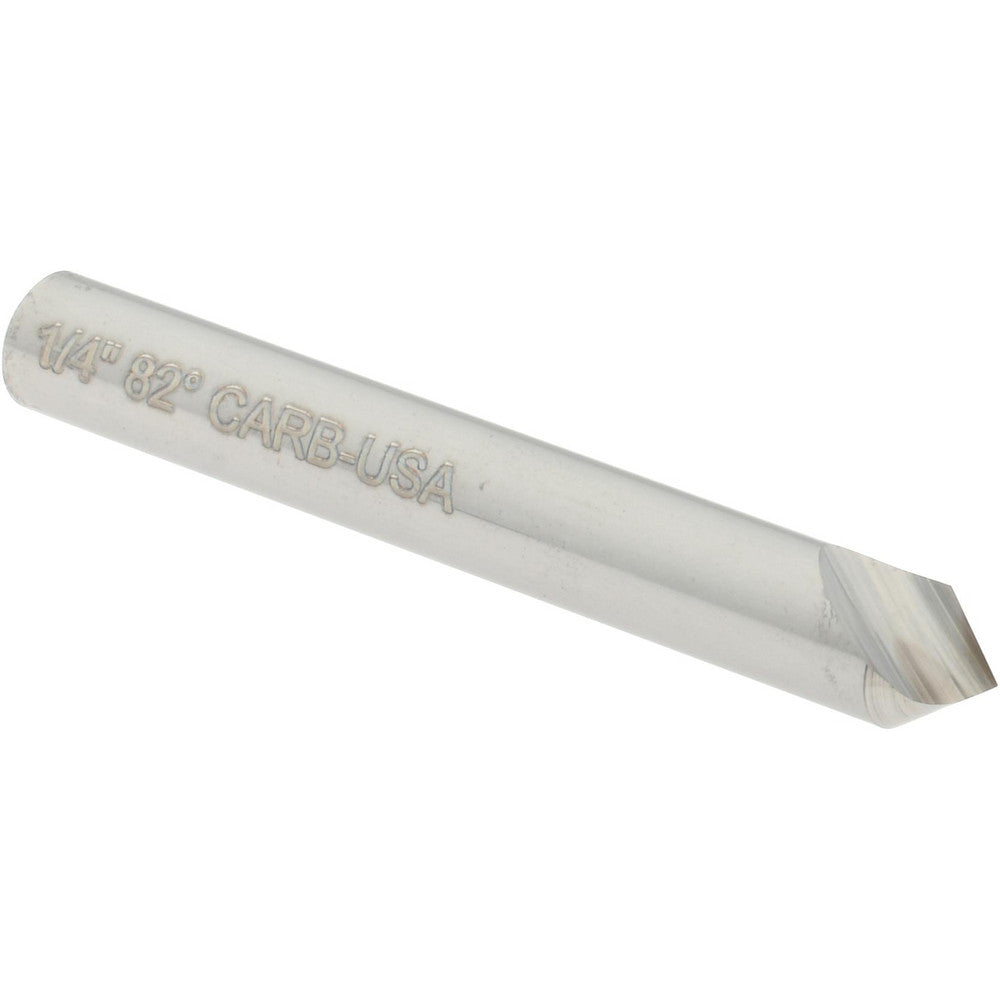 Hertel 331-003060 Countersink 1/4" Head Dia, 82.00 deg Included Angle, 1 Flute, Solid Carbide, Right Hand Cut