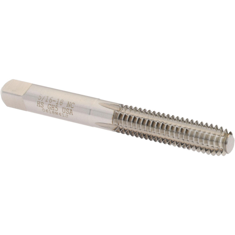 Hertel K010378AS Thread Forming Tap 5/16-18 UNC, 2B Class of Fit, Bottoming Chamfer, High-Speed Steel, Bright/Uncoated Finish