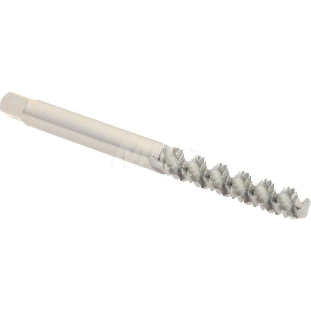 Hertel K008252AS Spiral Flute Tap #10-24, UNC, 3 Flute, Bottoming Chamfer, 2B/3B Class of Fit, High-Speed Steel, Bright/Uncoated Finish