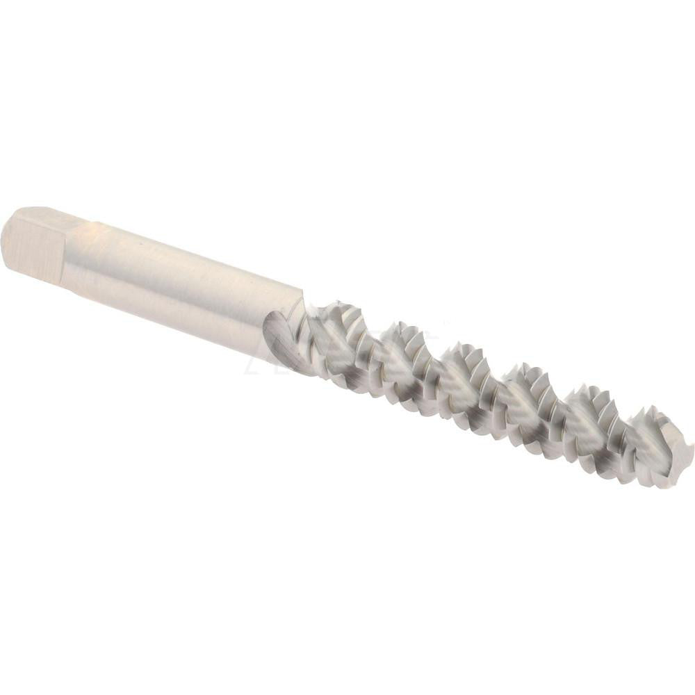 Hertel K008344AS Spiral Flute Tap 1/4-20, UNC, 3 Flute, Bottoming Chamfer, 3B Class of Fit, High-Speed Steel, Bright/Uncoated Finish
