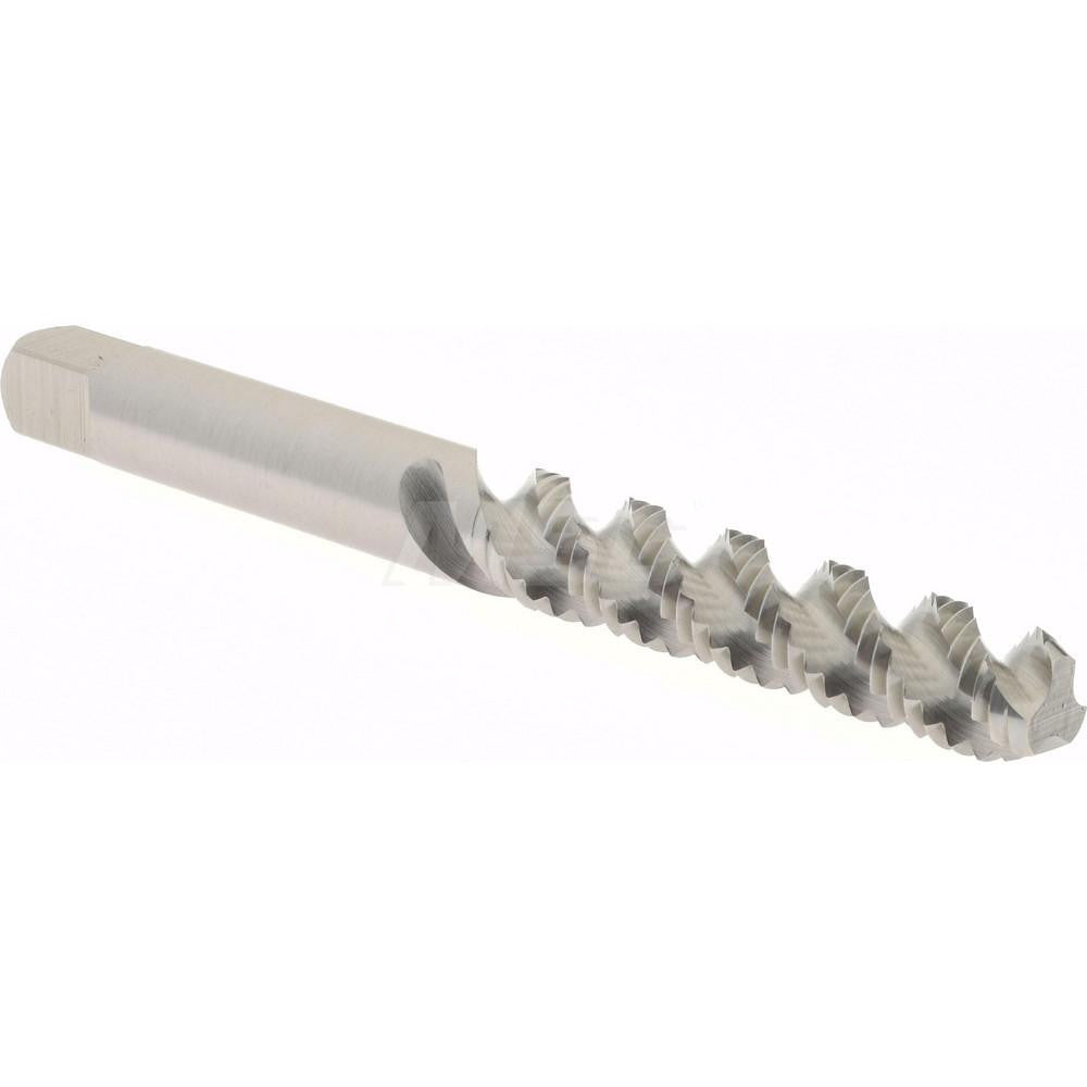 Hertel K008371AS Spiral Flute Tap 1/4-28, UNF, 3 Flute, Bottoming Chamfer, 3B Class of Fit, High-Speed Steel, Bright/Uncoated Finish