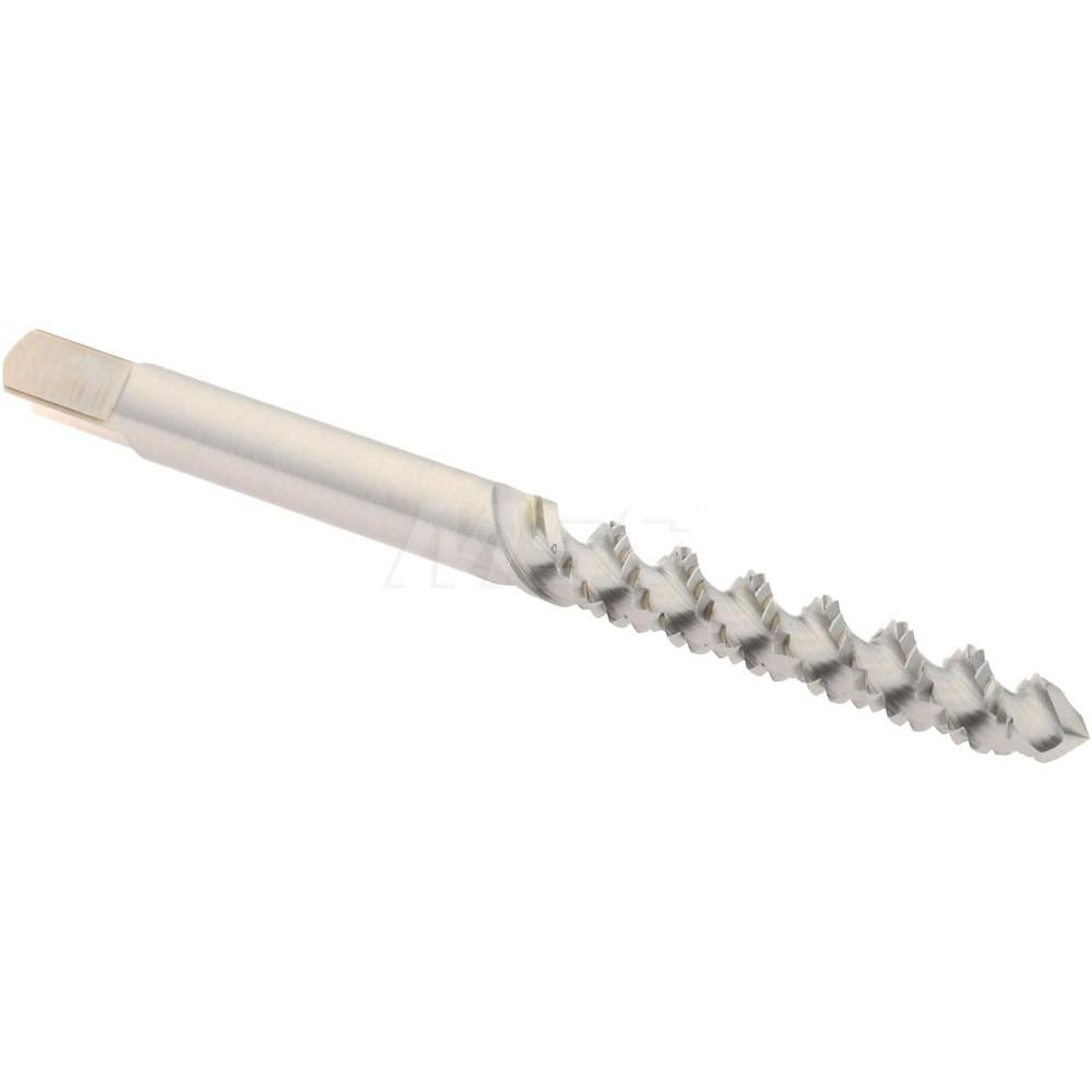 Hertel K008212AS Spiral Flute Tap #8-32, UNC, 3 Flute, Plug Chamfer, 2B Class of Fit, High-Speed Steel, Bright/Uncoated Finish