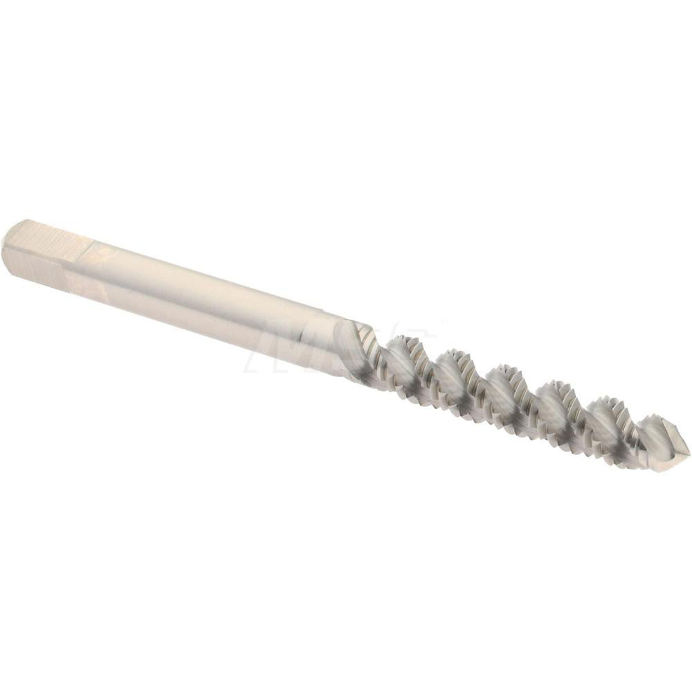 Hertel K027662AS Spiral Flute Tap M5x0.8, Metric Coarse, 3 Flute, Plug Chamfer, 6H Class of Fit, High-Speed Steel, Bright/Uncoated Finish