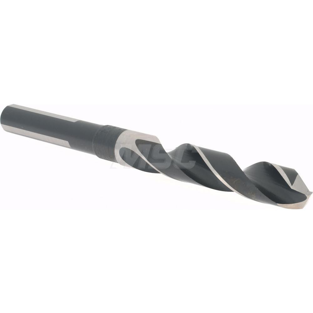 Hertel 77428621 Reduced Shank Drill Bit 37/64'' Dia, 1/2'' Shank Dia, 118 °, High Speed Steel