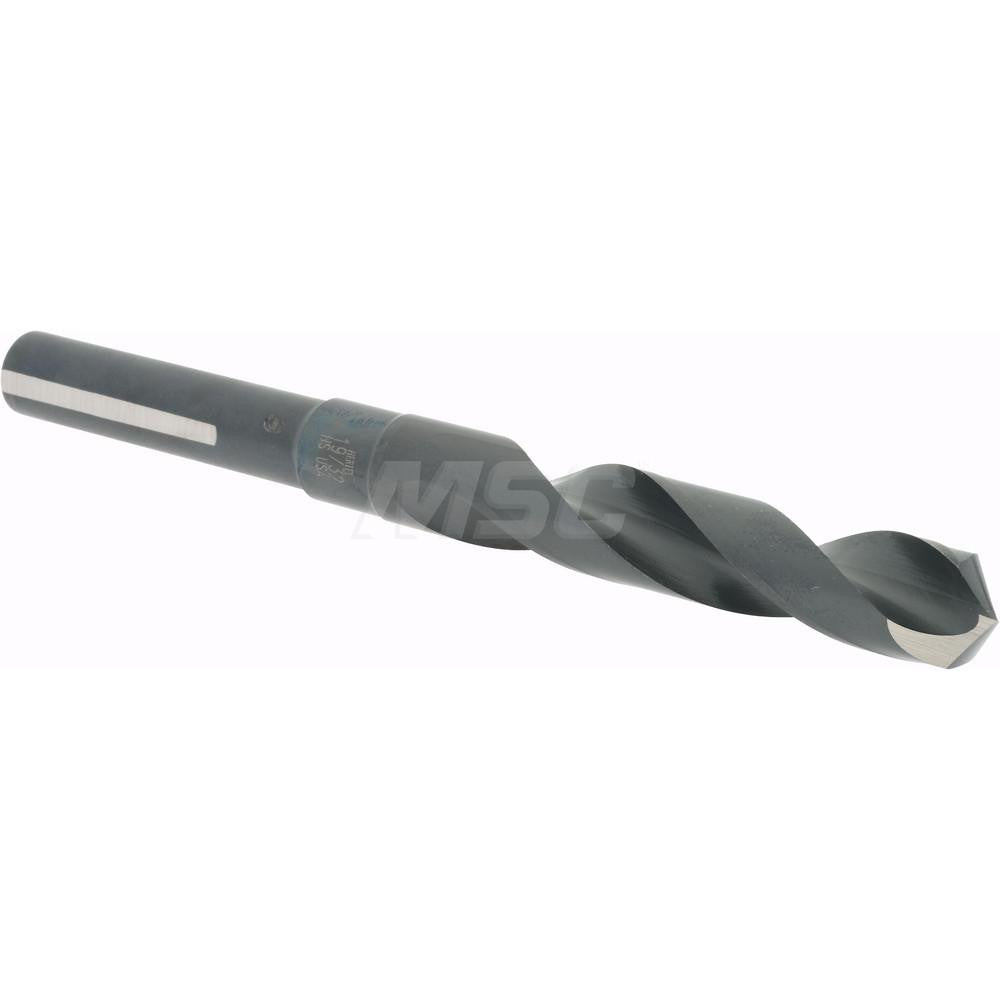 Hertel 77428639 Reduced Shank Drill Bit 19/32'' Dia, 1/2'' Shank Dia, 118 °, High Speed Steel