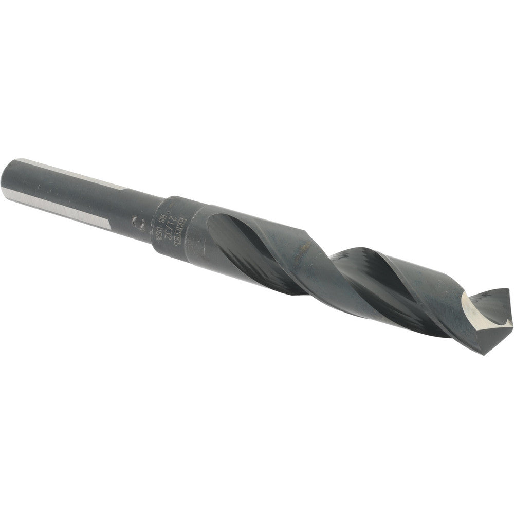 Hertel 77428688 Reduced Shank Drill Bit 21/32'' Dia, 1/2'' Shank Dia, 118 °, High Speed Steel