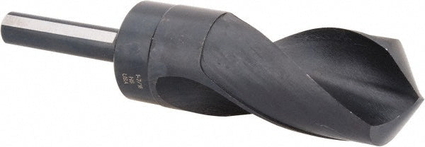 Hertel 77429058 Reduced Shank Drill Bit 1-7/16" Dia, 1/2" Shank Dia, 118 deg Point, High-Speed Steel