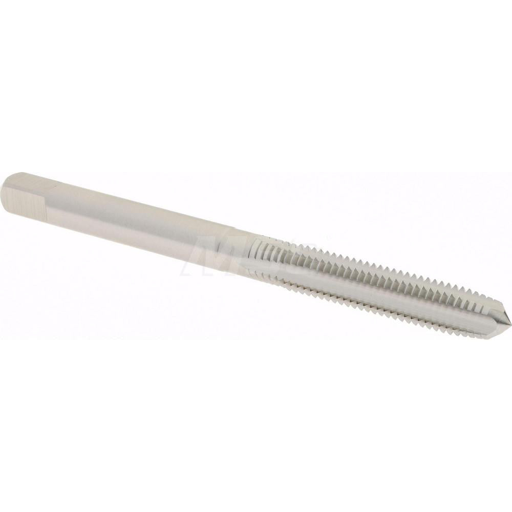 Hertel K027737AS Straight Flute Tap M5x0.8 Metric Coarse, 4 Flute, Plug Chamfer, 6H Class of Fit, High-Speed Steel, Bright/Uncoated Finish